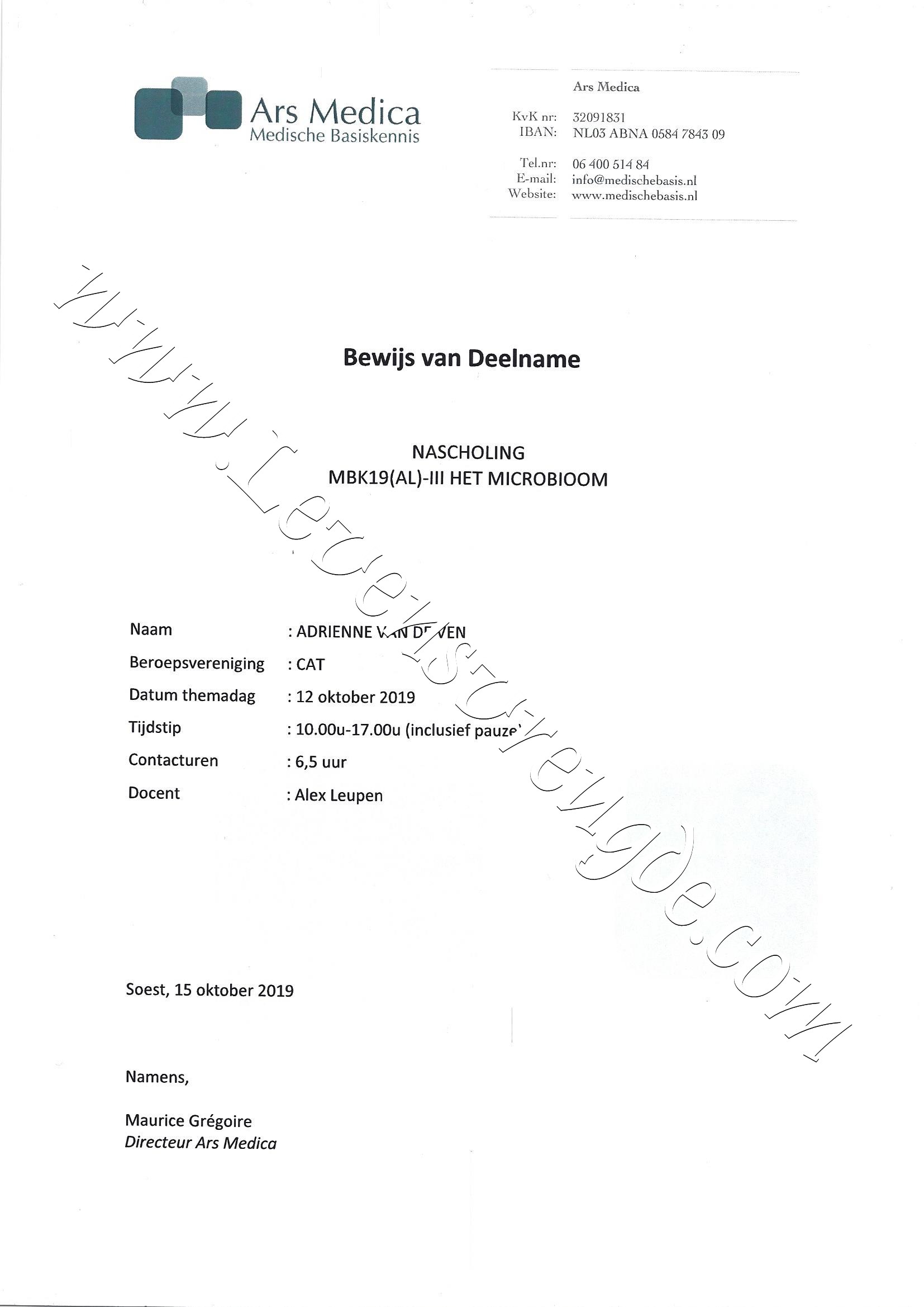 Nascholing MBK - Het Microbioom